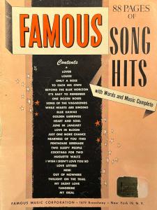 Famous 88 Pages of Song Hits