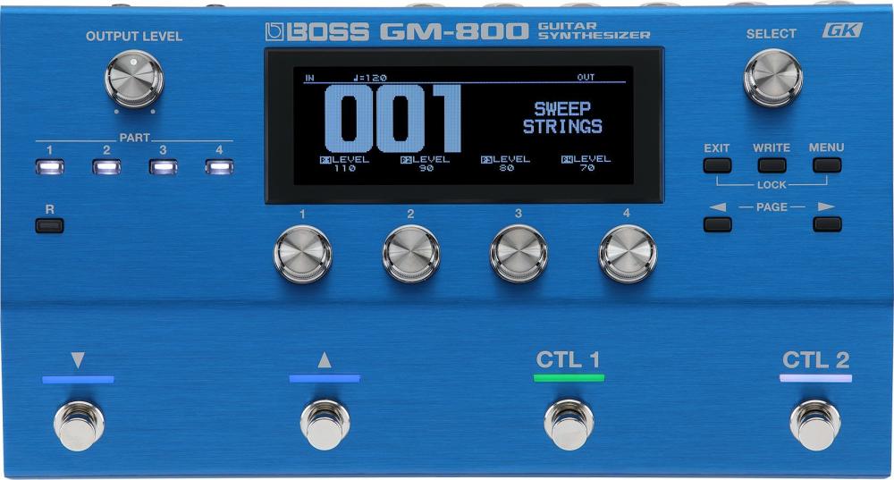 Boss GM-800 Guitar Synthesizer & MIDI-pickuo GK-5 Visningsex.
