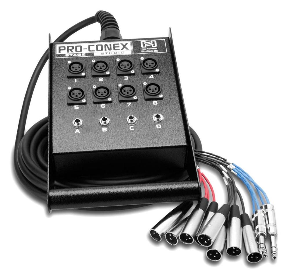 HOSA StageBox SH-8X4-100