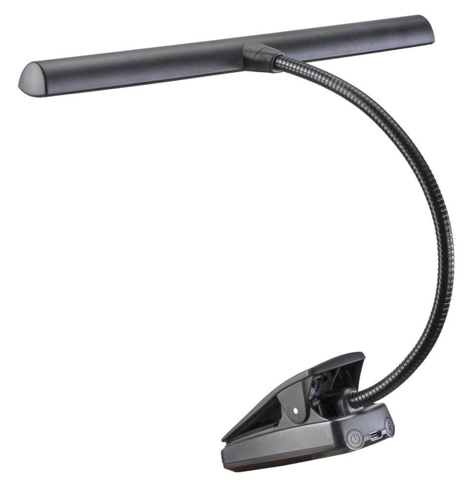 König & Meyer 12266 notställslampa med 12 LED lampor, sedd bakifrån