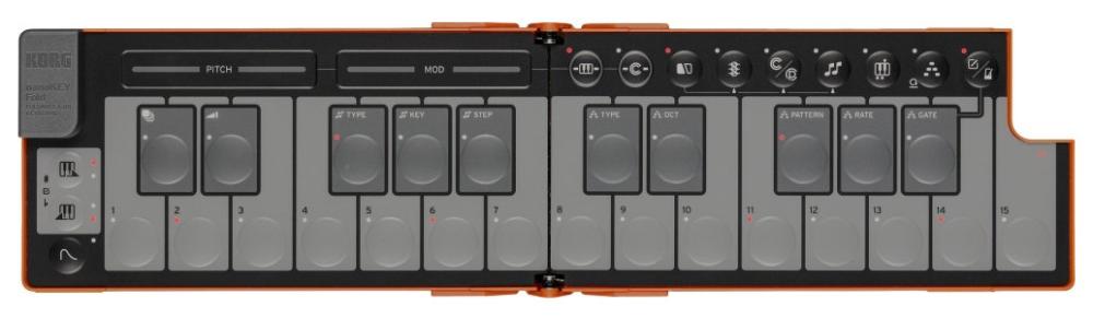 Korg NanoKey Fold - Lava Orange