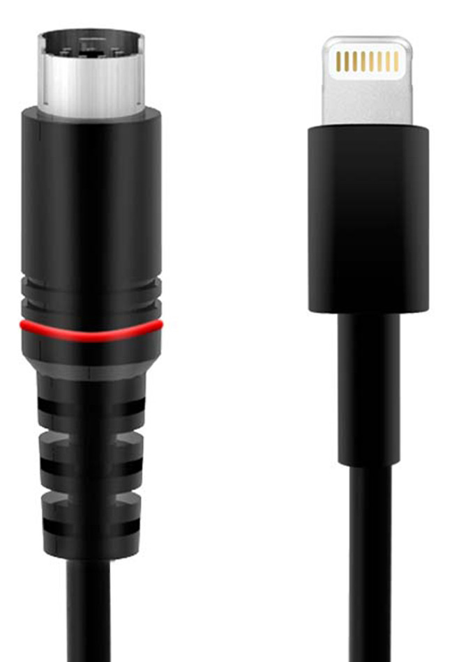 IK Multimedia Lightning to Mini-DIN Cable with Charging