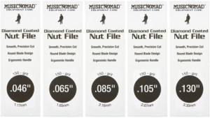 Music Nomad MN673 Set Med Sadelfilar För Bas