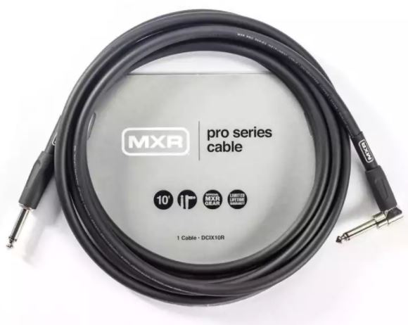 MXR DCIX10R Pro Series Vinklad Instrumentkabel 3m