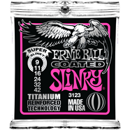Ernie Ball 3123 Coated Titanium RPS Super Slinky 009-042