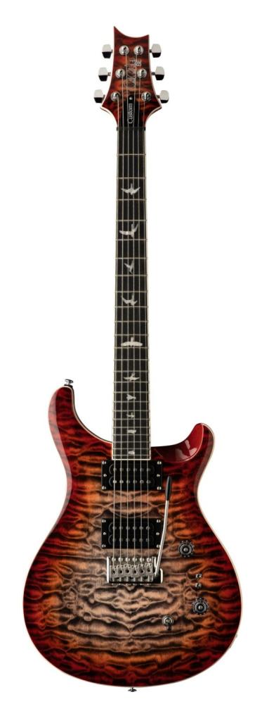 PRS SE Custom 24-08 Quilt Charcoal Cherryburst