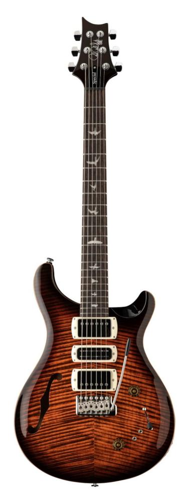PRS SE Semi Hollow Orange Tiger Smokeburst