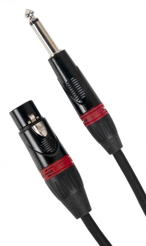 Pulse Mikrofonkabel 3m Jack/XLR (obalanserad telekontakt)