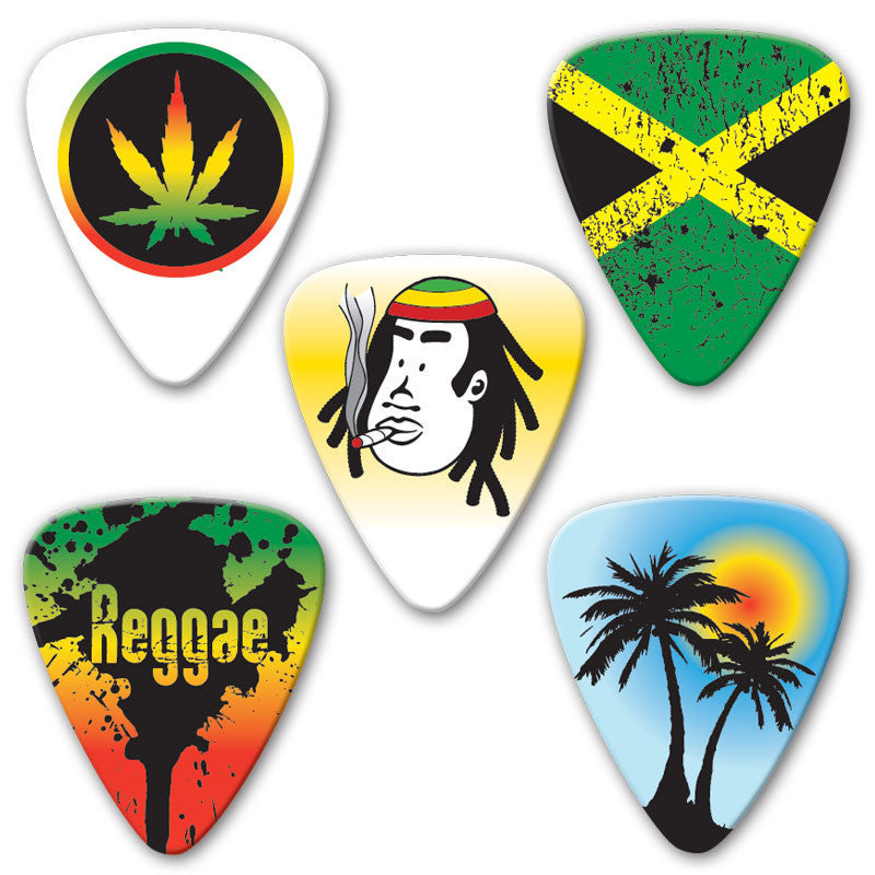 Grover Allman Reggae Picks 5-pack