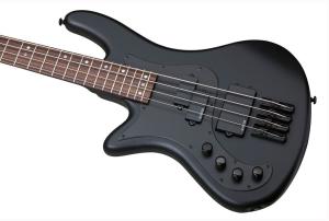 Schecter Stiletto Stealth-4 Left Hand Satin Black