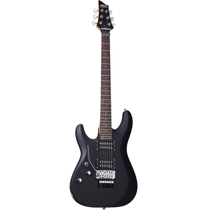 Schecter C-6 Deluxe Floyd Rose Satin Black Left Hand