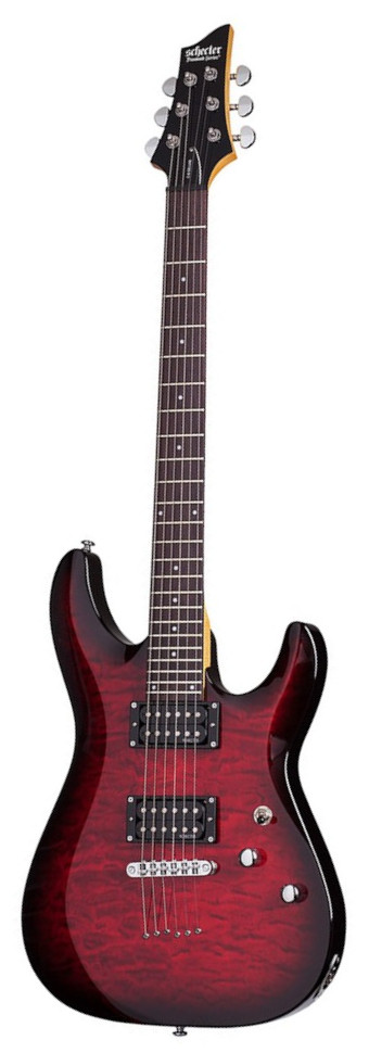 Schecter C-6 Plus See-Thru Burst