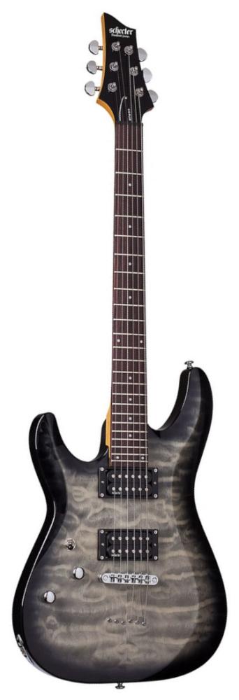 Schecter C-6 Plus Left Hand Charcoal Burst