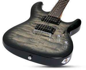 Schecter C-6 Plus Left Hand Charcoal Burst