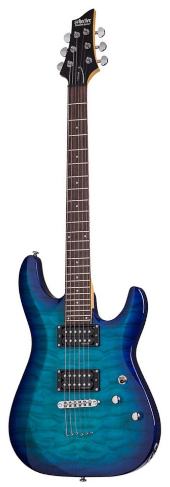 Schecter C-6 Plus Ocean Blue Burst