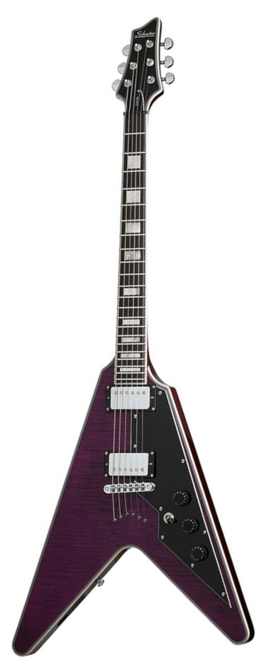 Schecter Custom V-1 Trans Purple