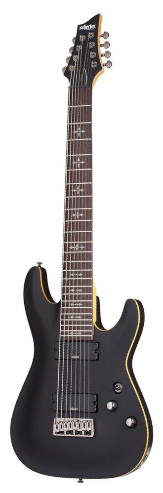 Schecter Demon 8 Aged Black Satin