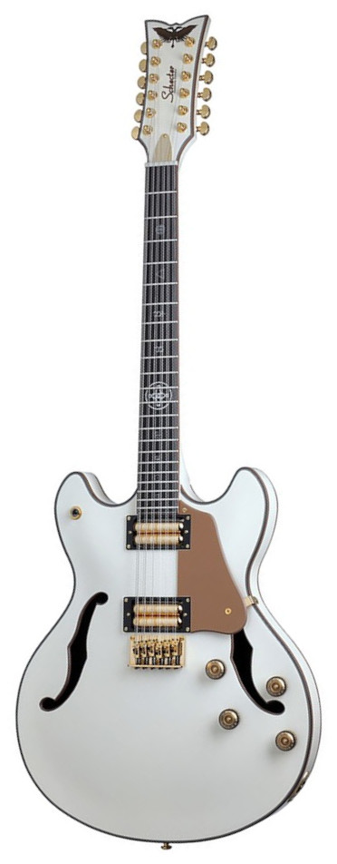 Schecter Wayne Hussey Corsair 12 Ivory