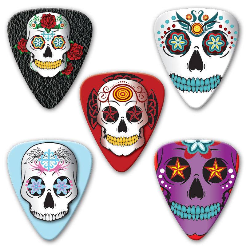 Grover Allman Sugar Skull Picks 5-pack