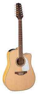 Takamine GD74CE-12U, 12-strängad akustisk dreadnought gitarr, framsida