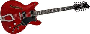 Hagström Viking Deluxe 12 - Wild Cherry Transparent