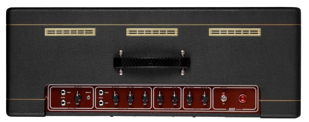 VOX AC30HWR2 Hand-Wired, komboförstärkare, sedd ovanifrån