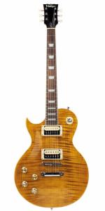 Vintage LV100AFD Flamed Maple Amber Left Handed