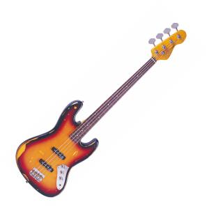 Vintage V74MRJP Fretless Sunburst