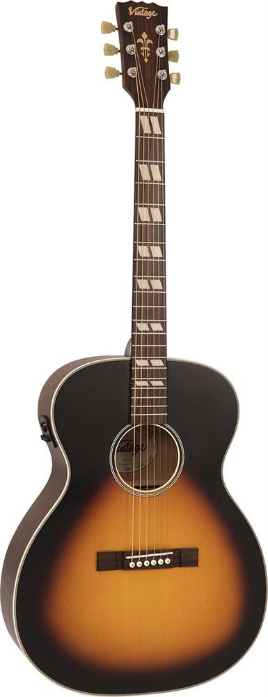 Vintage VE160VSB Historic Orchestra Guitar EQ
