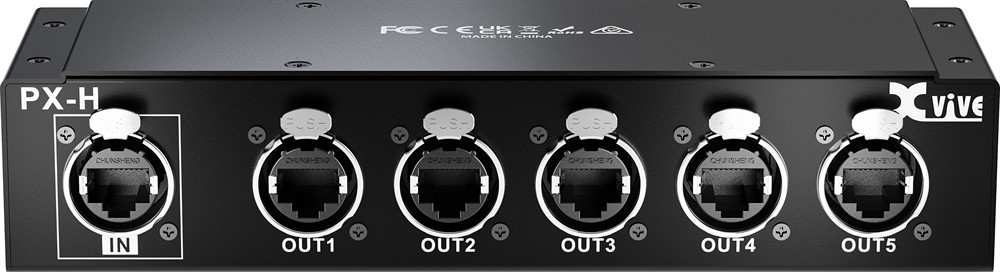 Xvive PX-H Breakout Box for 5 PX connections