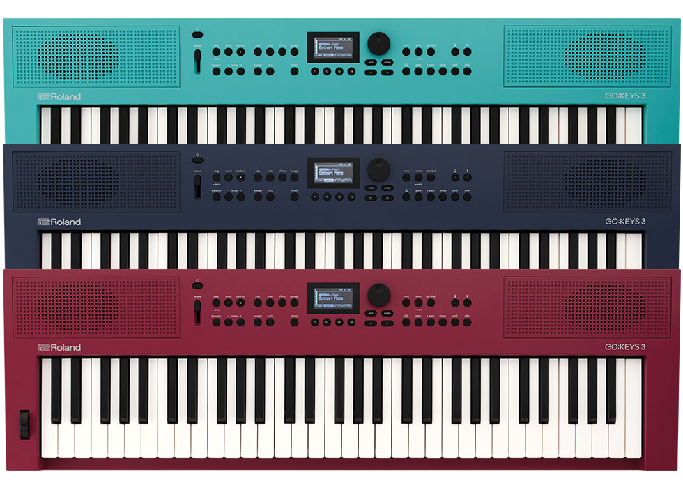 Roland GO:KEYS 3 レッド Roland GO:KEYS 3 Music Creation Keyboard - Dark Red - The Music Den