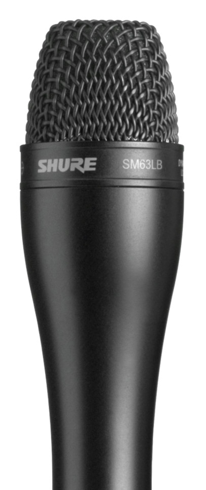 SHURE SM63LB ダイナミックマイク ブラック SHURE シュア SM63LB