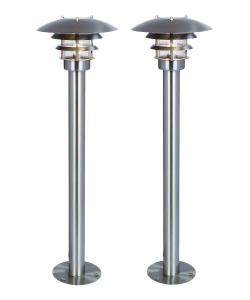 SHINE Pollare 2-Pack 61cm Rostfritt stål 12V IP44