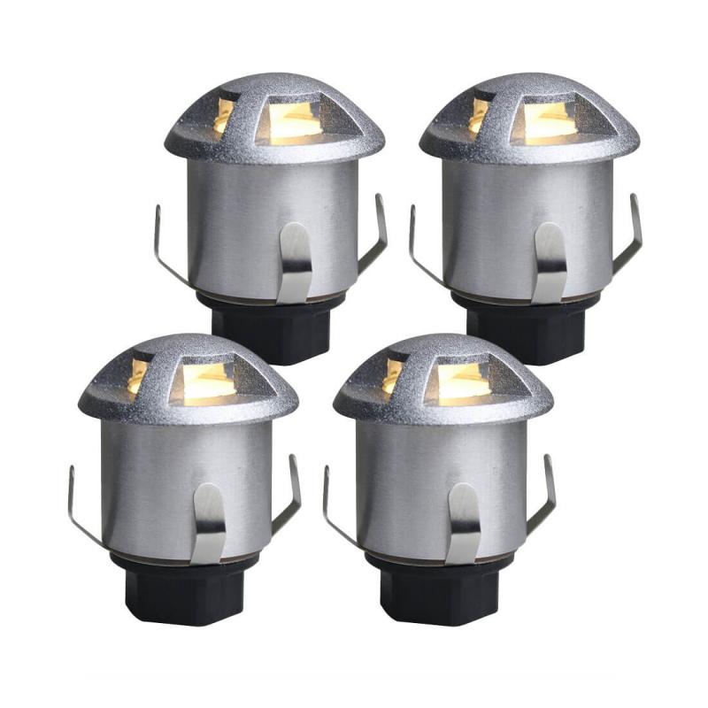 BOLTHI Decklight 4-Pack 3,5cm Stål 12V IP67