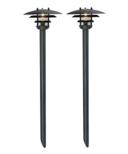 BOLTHI Pollare 2-Pack 45cm Svart 12V IP44