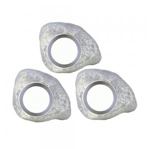 STONELIGHT 3-Pack Dekorationssten 10cm Grå 12V IP44