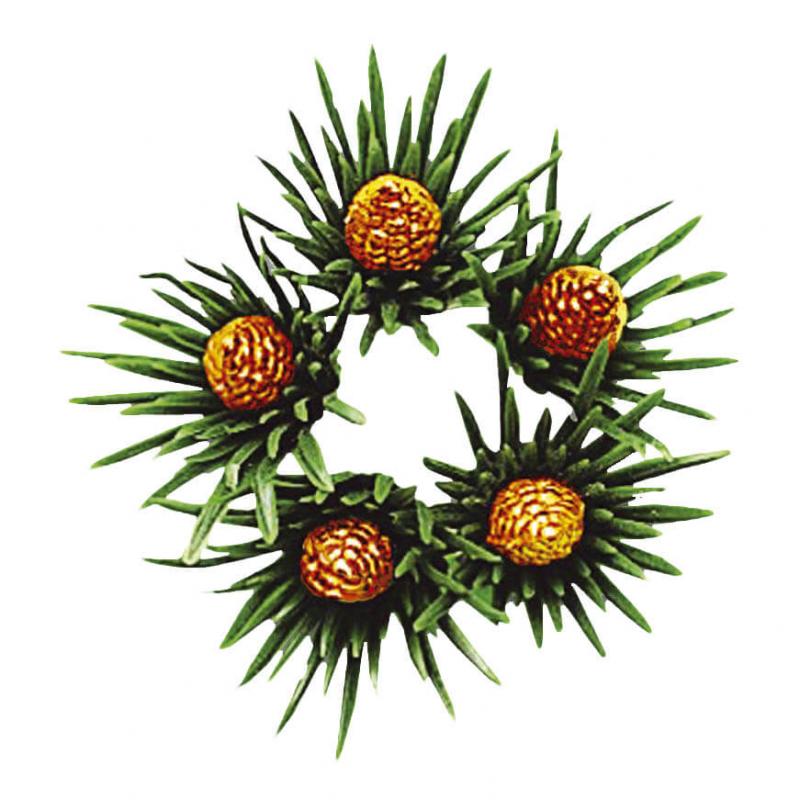 ACCESSORIZE Ljusmanschett 7-pack Barr & Guldkottar