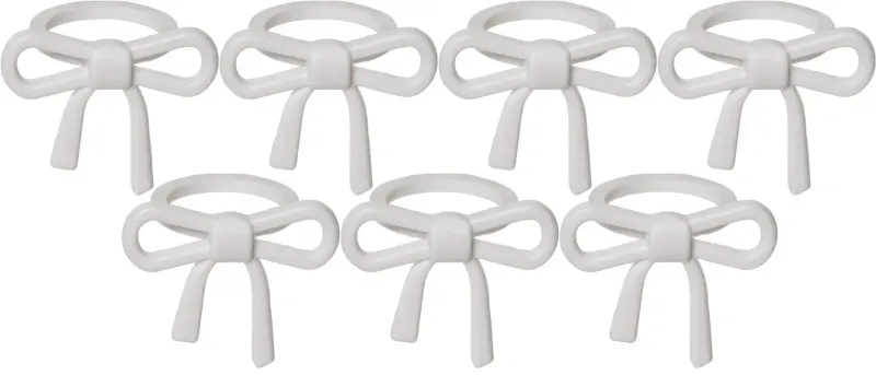 ACCESSORIZE Ljusmanschett 7-pack Rosett Vit