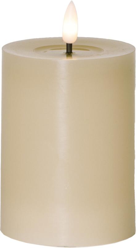 FLAMME FLOW LED-Blockljus Batteri 12,5cm Beige