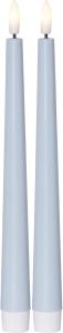 FLAMME CANDY LED-Antikljus 2-pack 26cm Blå
