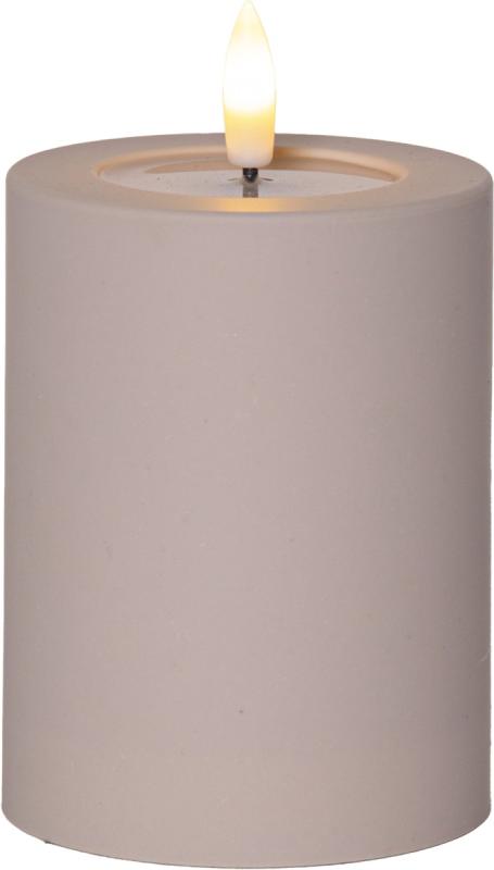 FLAMME SOFT LED-Blockljus 12,5cm LED Beige