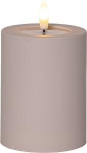 FLAMME SOFT LED-Blockljus 12,5cm LED Beige