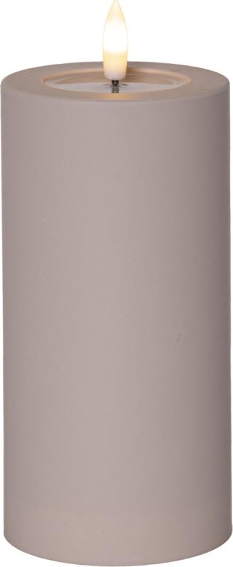 FLAMME SOFT LED-Blockljus 17,5cm LED Beige