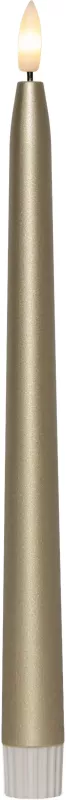 FLAMME METAL Antikljus 2-pack 28,5cm Guld