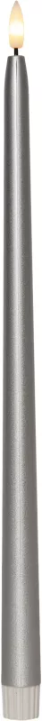 FLAMME METAL Antikljus 2-pack 39cm Silver