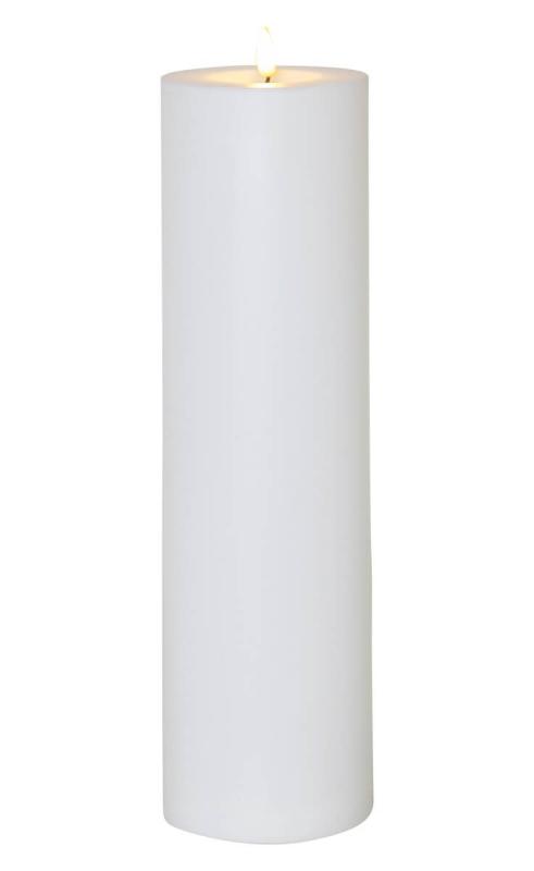 FLAMME RAK LED-Dekorationsljus 37,5cm Vit