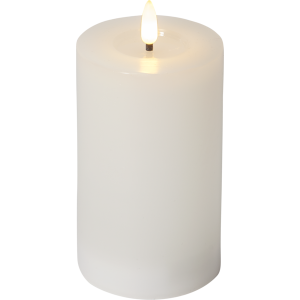 FLAMME FLOW LED-Blockljus Batteri 15cm Vit