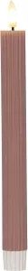 FLAMME STRIPE LED-Antikljus 2-pack 25cm Rosa