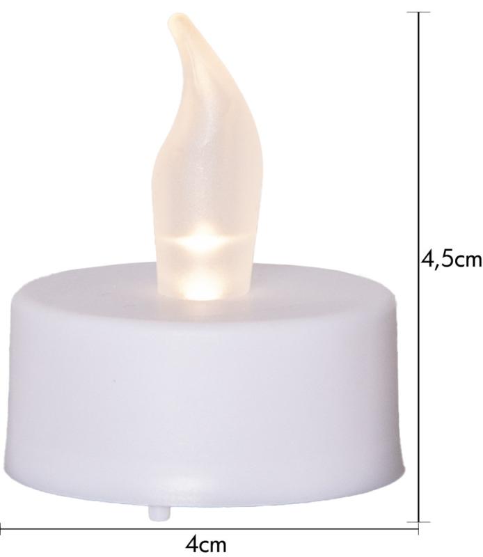 Paulo LED Värmeljus 2-pack Vit Timer