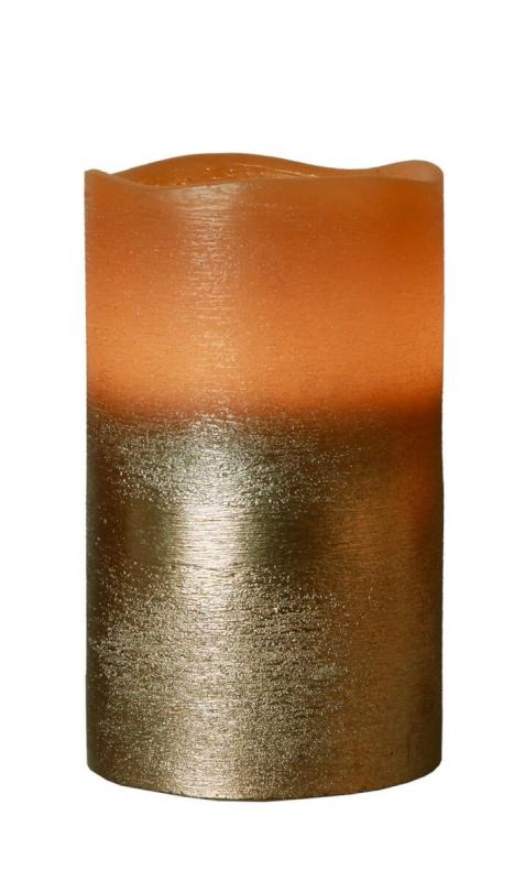COOPER LED-Blockljus 12,5cm Brun